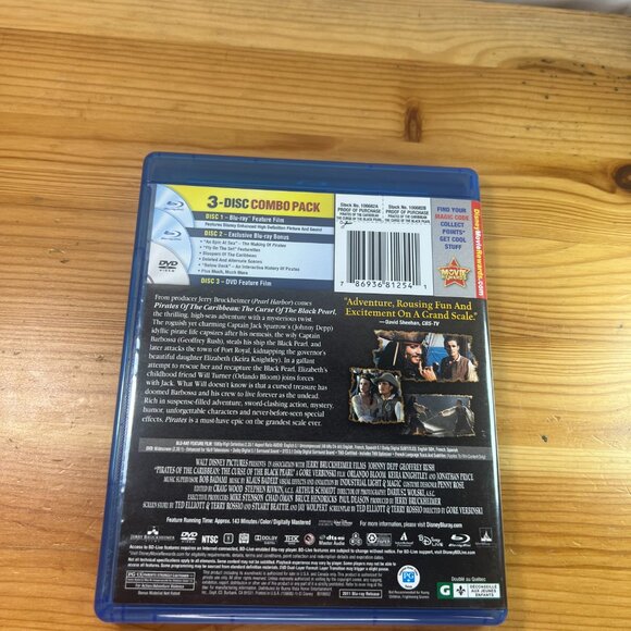 Damaged Cover Pirates of the Caribbean: The Curse of the Black Pearl (Blu-ray) - Picture 4 of 4